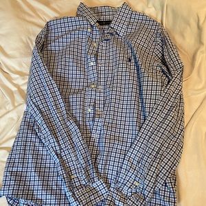 Ralph Lauren blue plaid dress shirt